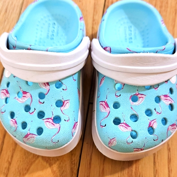 CROCS Other - Crocs Toddler Shoes Flamingo Design Size 4
